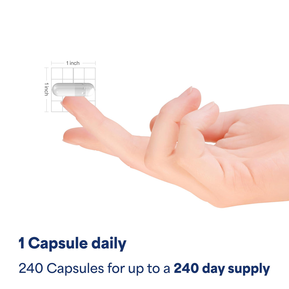 Puritan's Pride capsules in hand for a simple daily routine