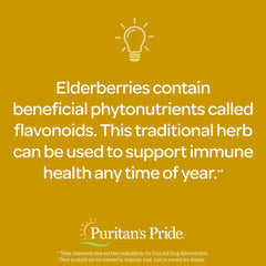 Puritan's Pride Elderberry Gummies texture shot emphasizes chewy, berry-flavored gummies.