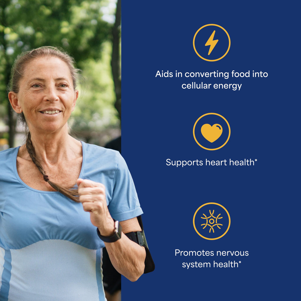 Puritan's Pride B-12 tablets for energy metabolism and daily vitality.