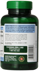 Puritan's Pride flax oil softgels showcase convenient omega-3, 6, and 9 in one capsule.