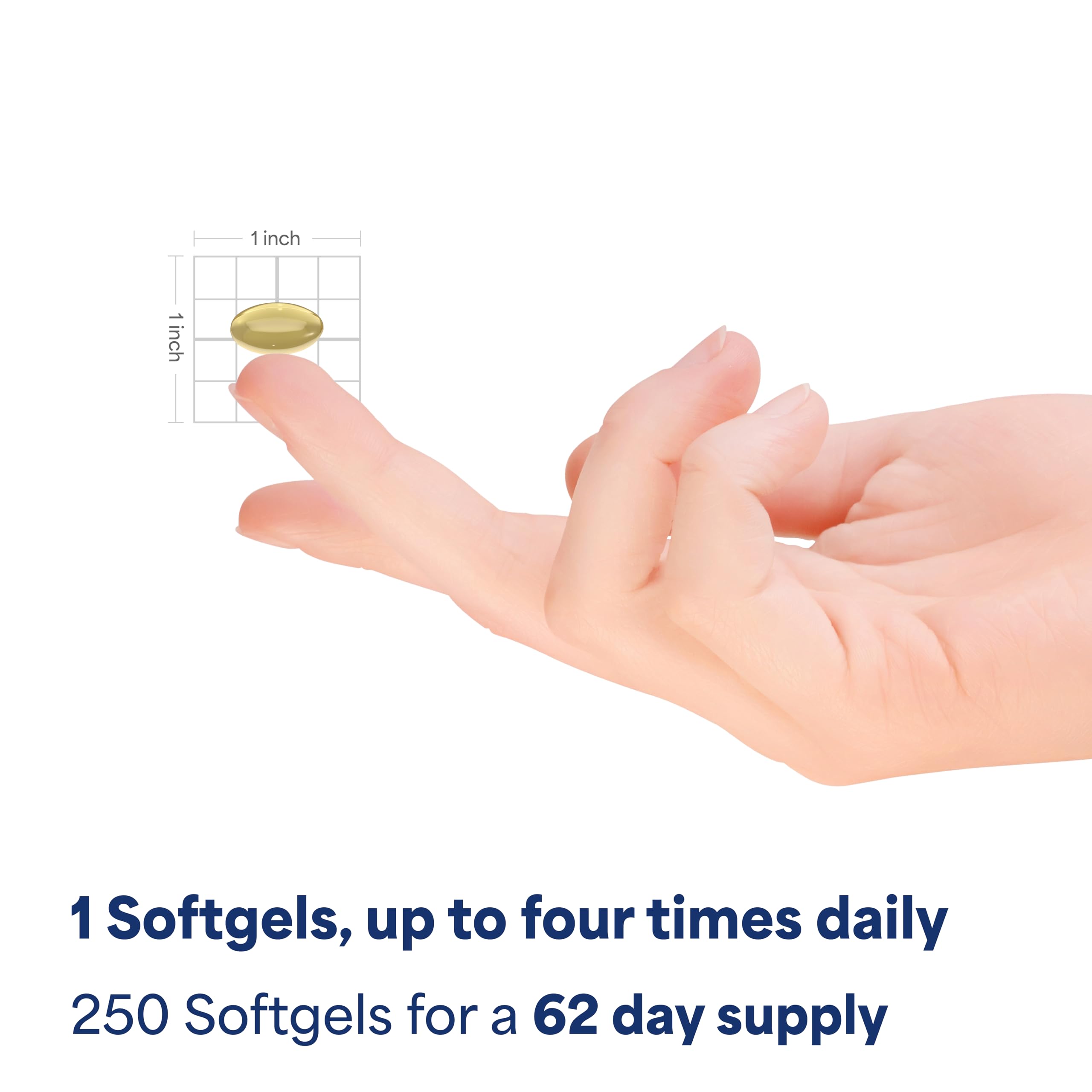 Bottle with glass of water suggests easy daily intake.