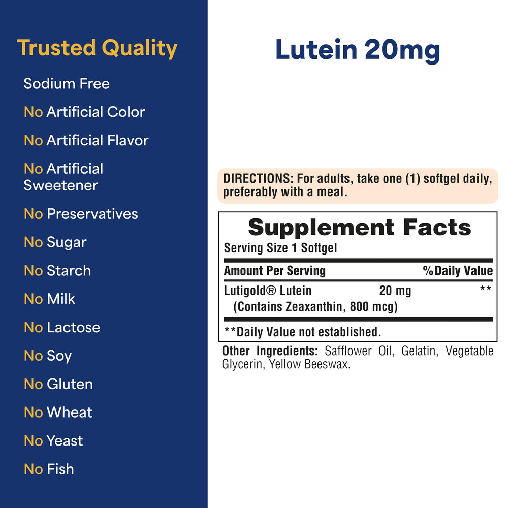 Puritan's Pride Lutigold Lutein with blue light concept illustrating screen protection.