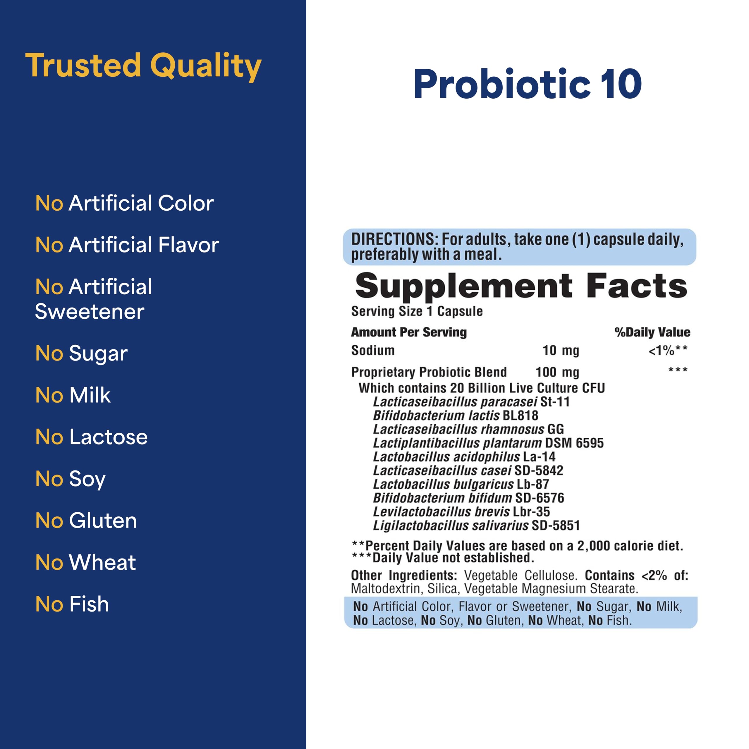 Puritan's Pride Probiotic 10 vitamin D boost highlighting immune support potential
