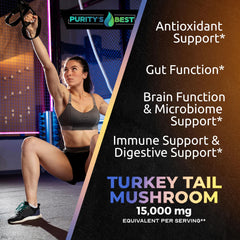 Purity’s Best Turkey Tail extract depiction suggesting GMP quality