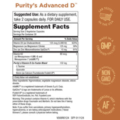 Dr. Cannell's Advanced D capsules ready for daily use.