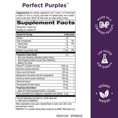 Purity Products Perfect Purples tub of powder ready to mix for a nutritious daily drink
