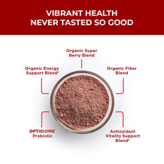Purity Products Red Biome natural berry flavor close-up for convenient daily sip.