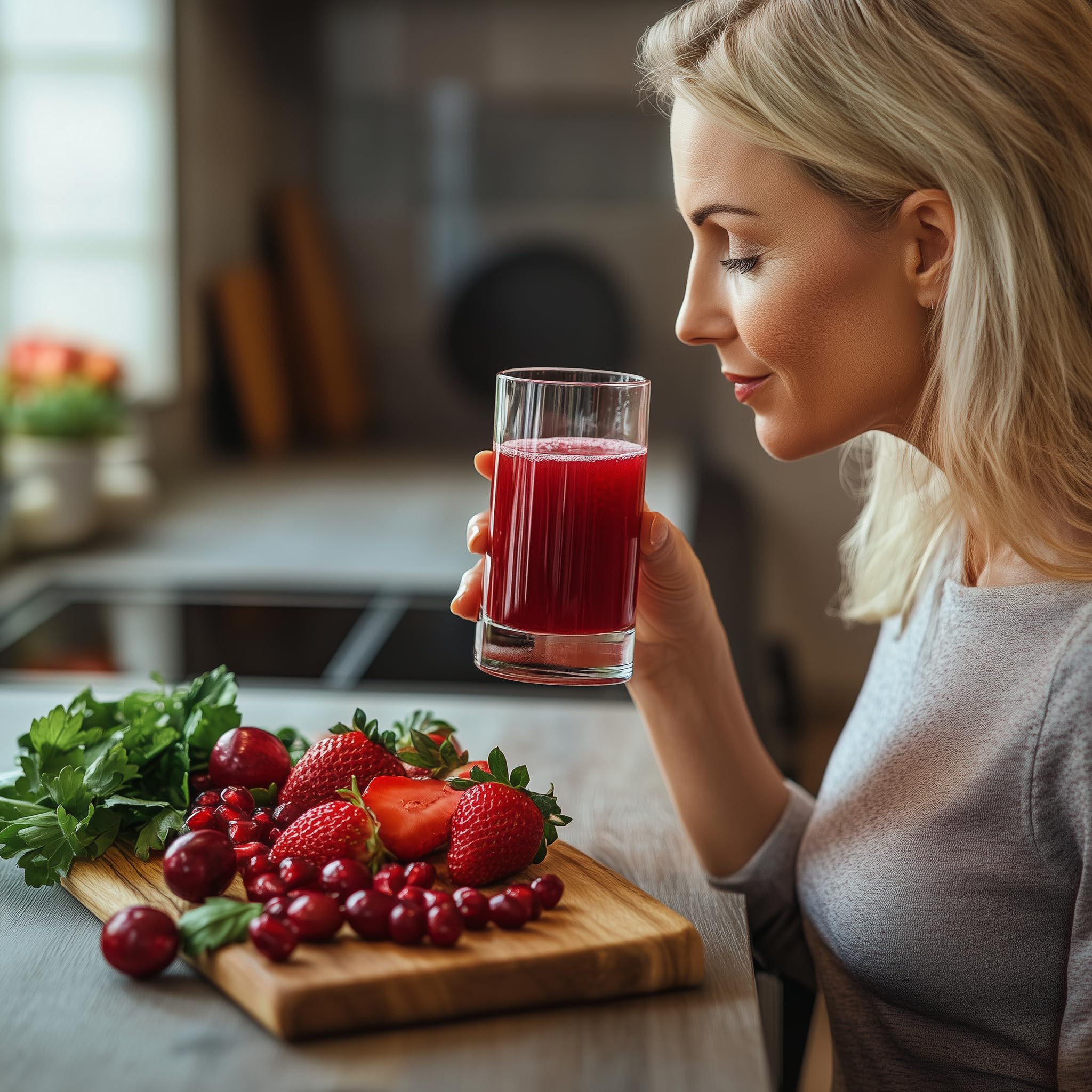 Purity Products Red Biome energy blend visual emphasizing natural vitality.