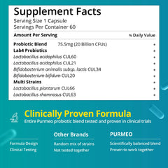 Purmeo Lab4 strains close-up on label highlighting traceability.