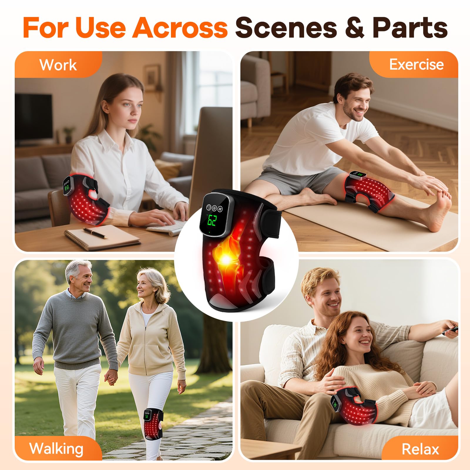 Puroth wellness gift idea: red light therapy knee brace