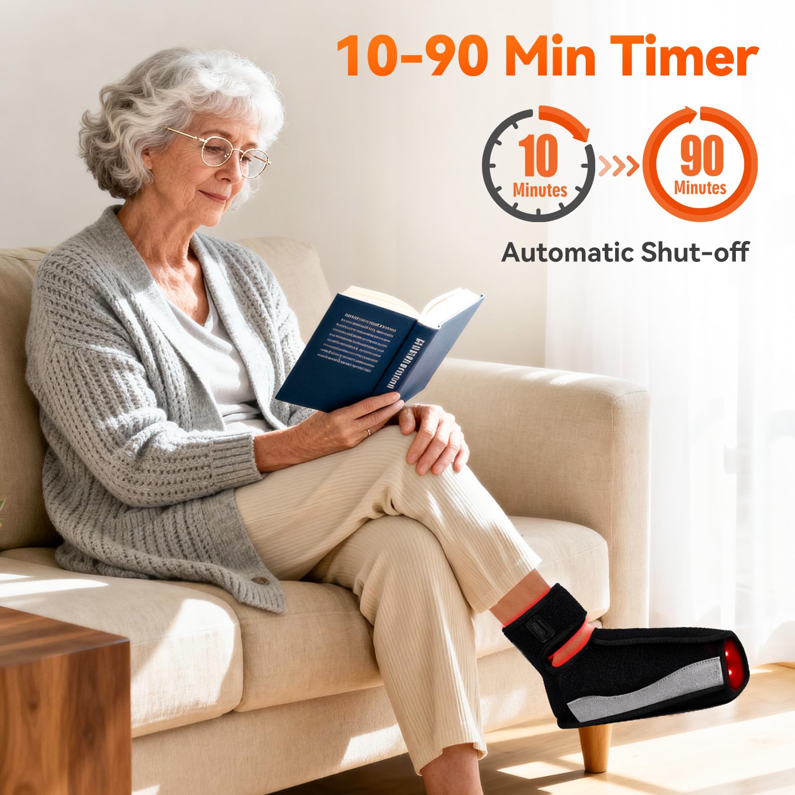 Puroth feet wrap inline controller enabling quick mode and brightness tweaks