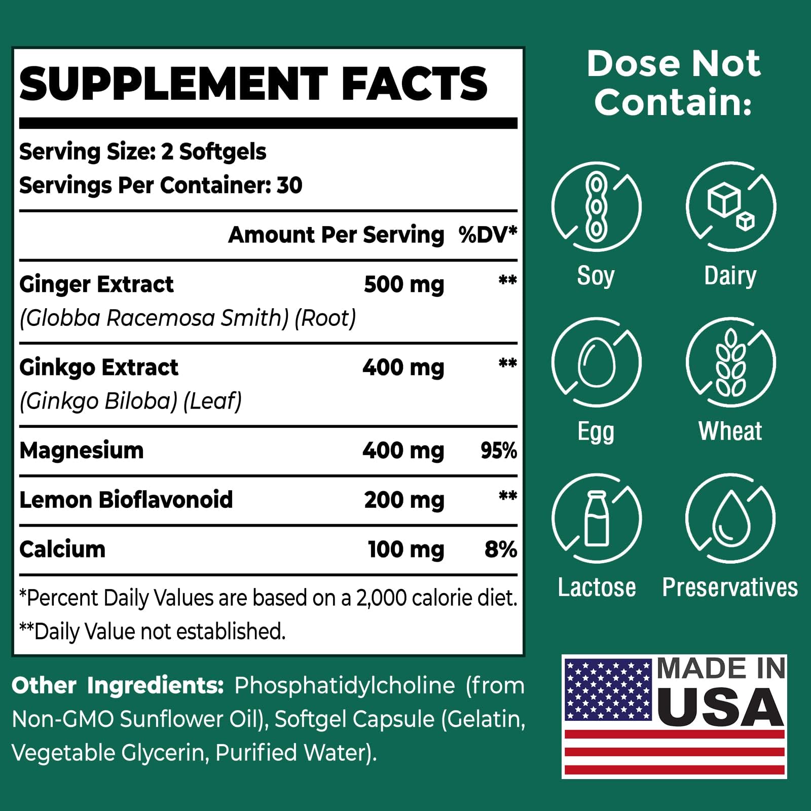 Purpacea label closeup highlighting liposomal formula for enhanced absorption.
