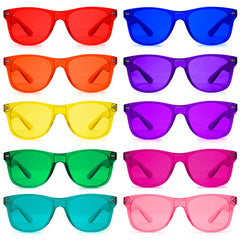Purple Canyon color therapy glasses pack front, showcasing vibrant hues for mood selection.