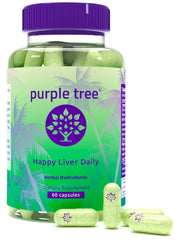 Purple Tree Happy Liver Daily bottle front for everyday liver support