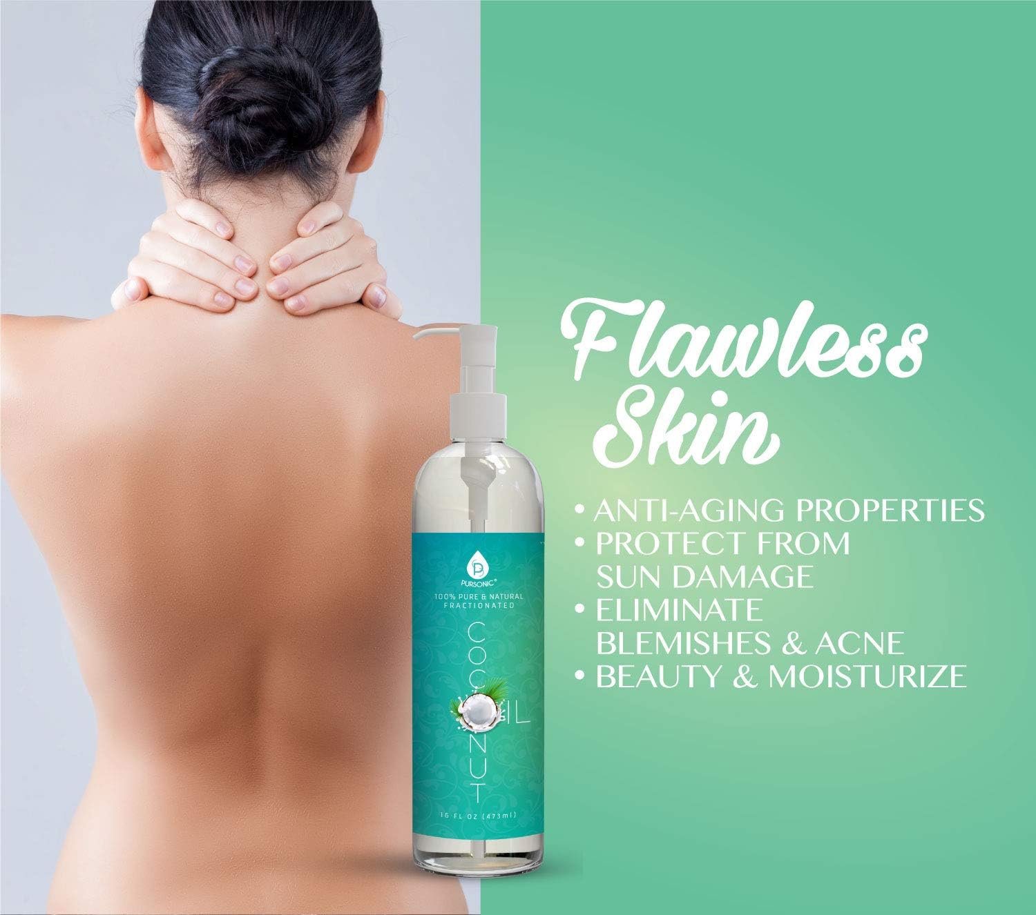 Pursonic coconut oil makeup removal supports gentle cleansing and conditioning