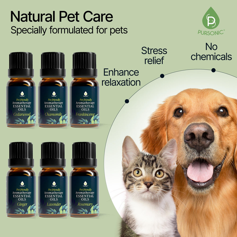 Pursonic Lavender oil bottle for relaxed pets and restful nights