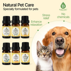Pursonic Pet-Friendly Aromatherapy Oils Sweet Orange bottle for uplifting mood.