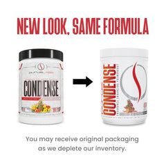 Purus Labs Condense preworkout scoop ready to mix for quick energy.