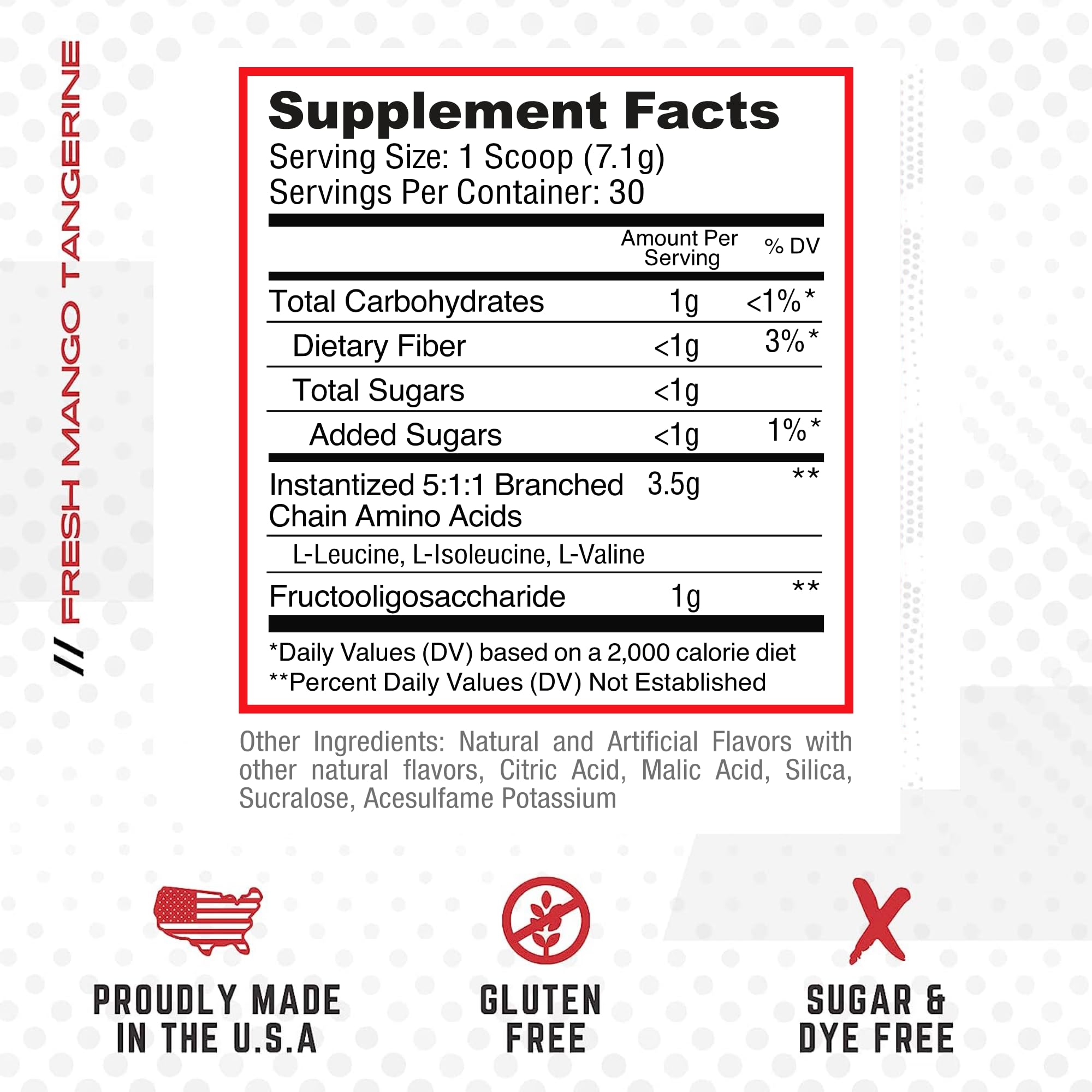 Everyday Amino BCAA powder being stirred with a glass for a smooth shake.