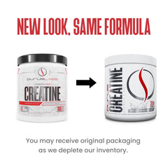 Purus Labs Foundation Creatine Powder label closeup emphasizes purity.