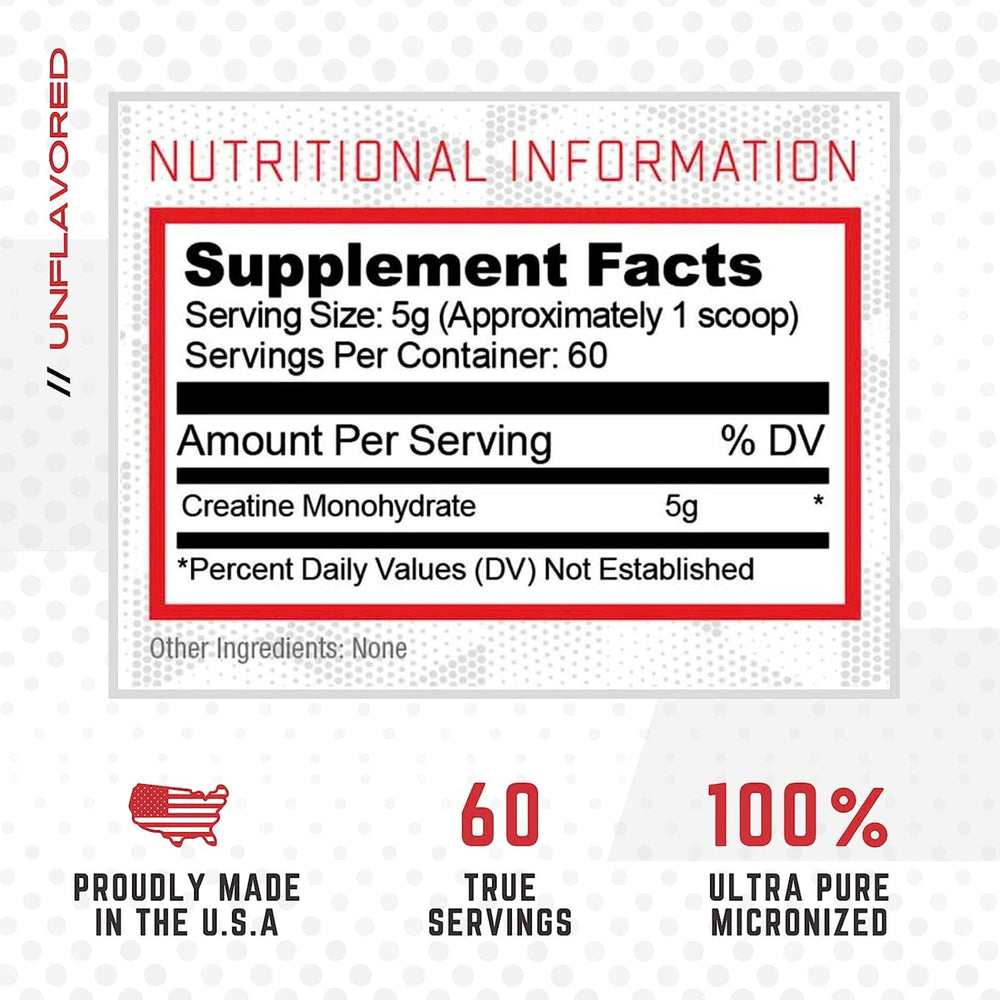 Purus Labs Foundation Micronized Creatine Powder dissolves quickly in liquids for fast absorption.