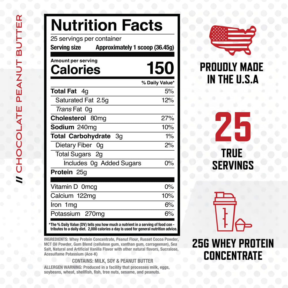 Purus Labs MyoWhey chocolate peanut butter pour image for smooth mixability
