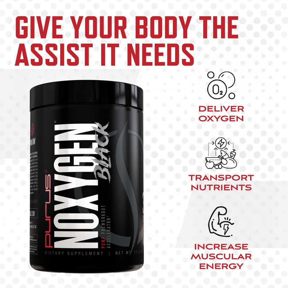 Purus Labs NOXygen Black Powder pour captures quick hydration-friendly intake before sessions.