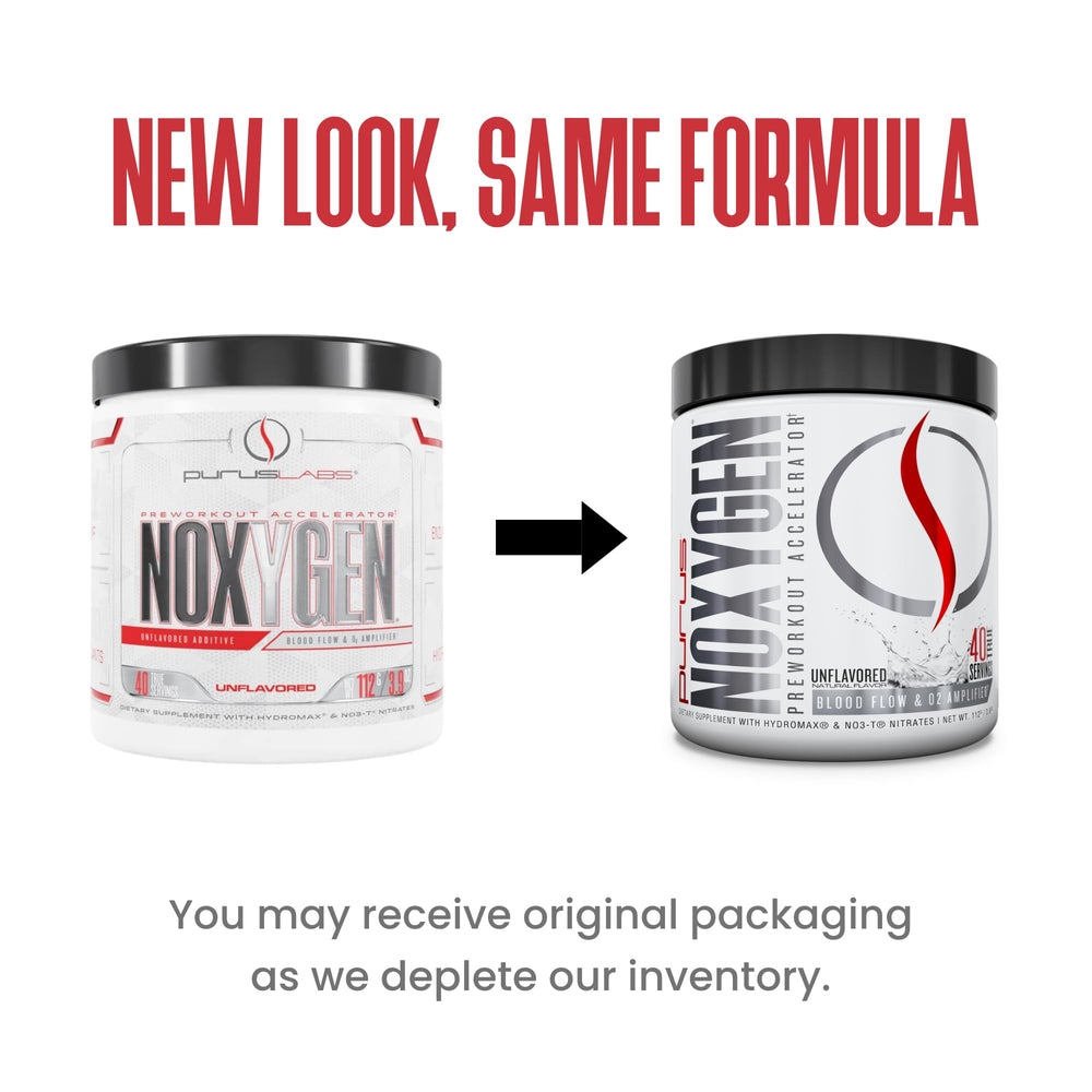 Hydromax glycerol noted on the NOXYGEN packaging for hydration support.