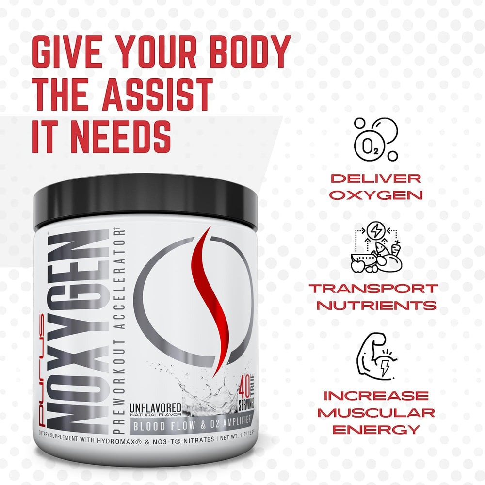 Two-pack Purus Labs NOXYGEN box displayed on a shelf.