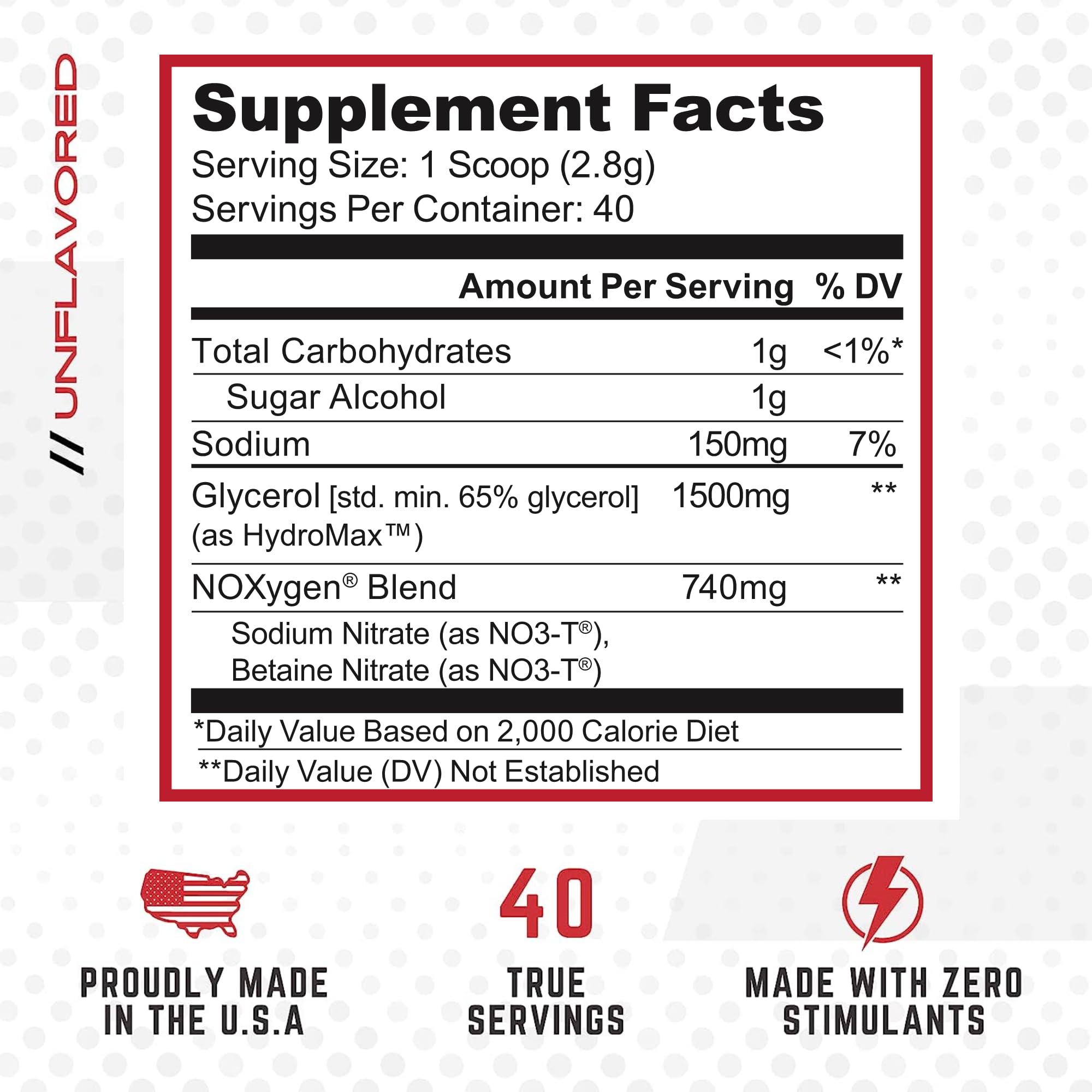 Purus Labs NOXYGEN powder scoop highlights easy serving for quick preworkout prep.