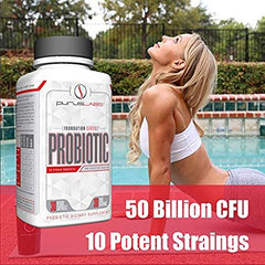 Purus Labs Probiotic Capsules pour into glass illustrating easy daily use.