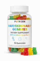 Putrizen hair skin nails gummies berry-glow offer a convenient daily wellness boost.