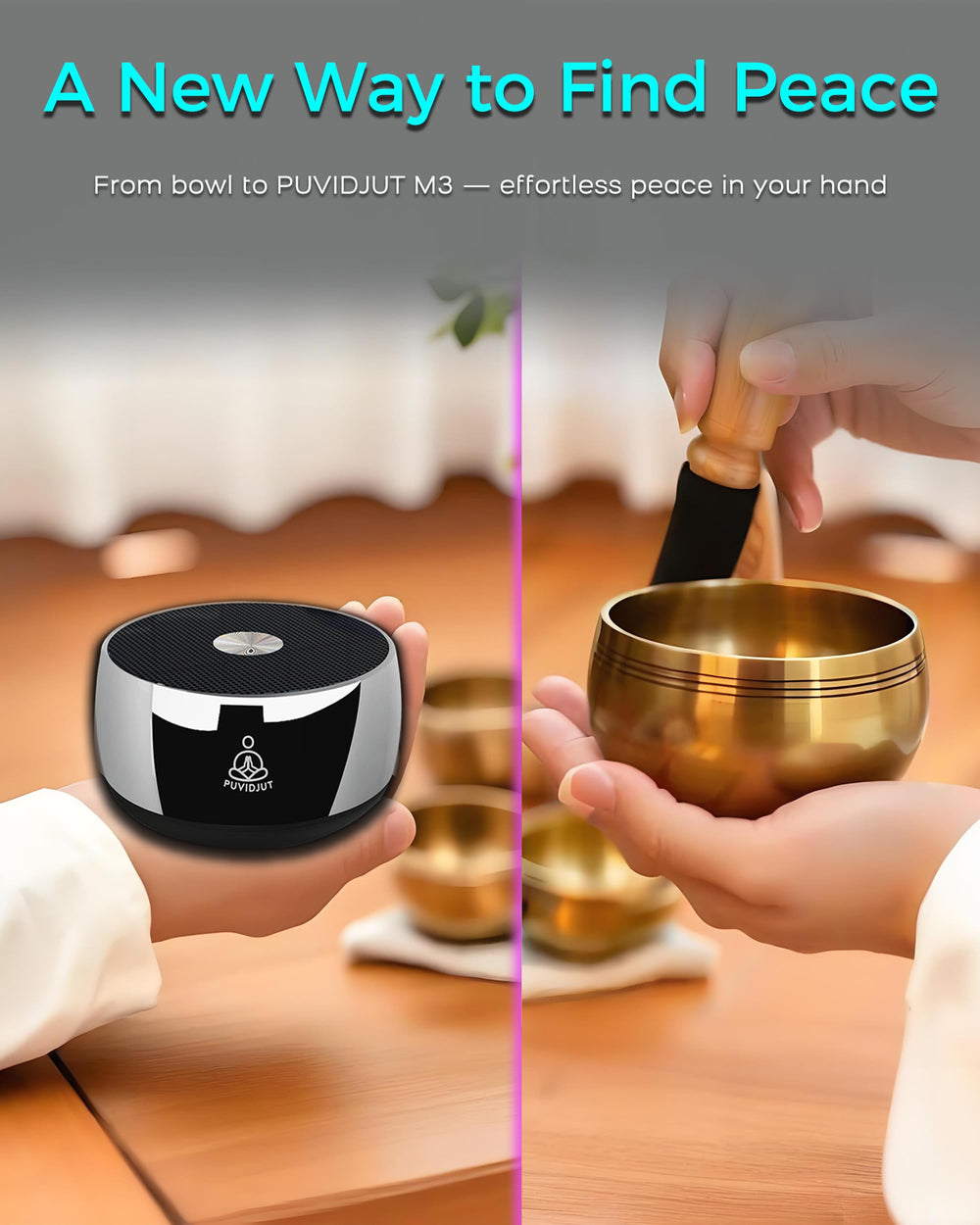 PUVIDJUT used for bedtime relaxation on a pillow in dim light