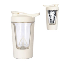 Puxitri electric shaker bottle in white with Tritan for safe daily shakes