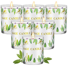 PVUELE Sage Candle 6-pack packaging display for gifting