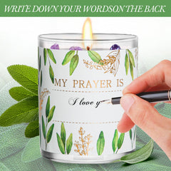 PVUELE Sage Candle 6-pack sage aroma for calm spaces
