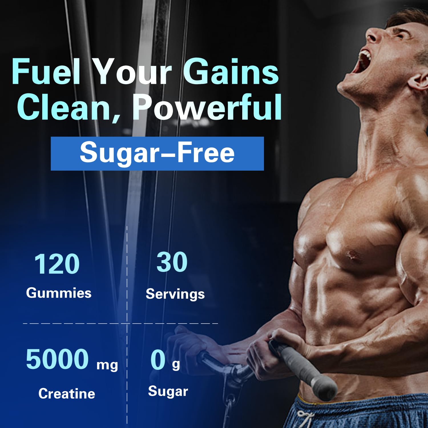 PWERD blueberry flavor gummies photographed with gym accessories for active lifestyles