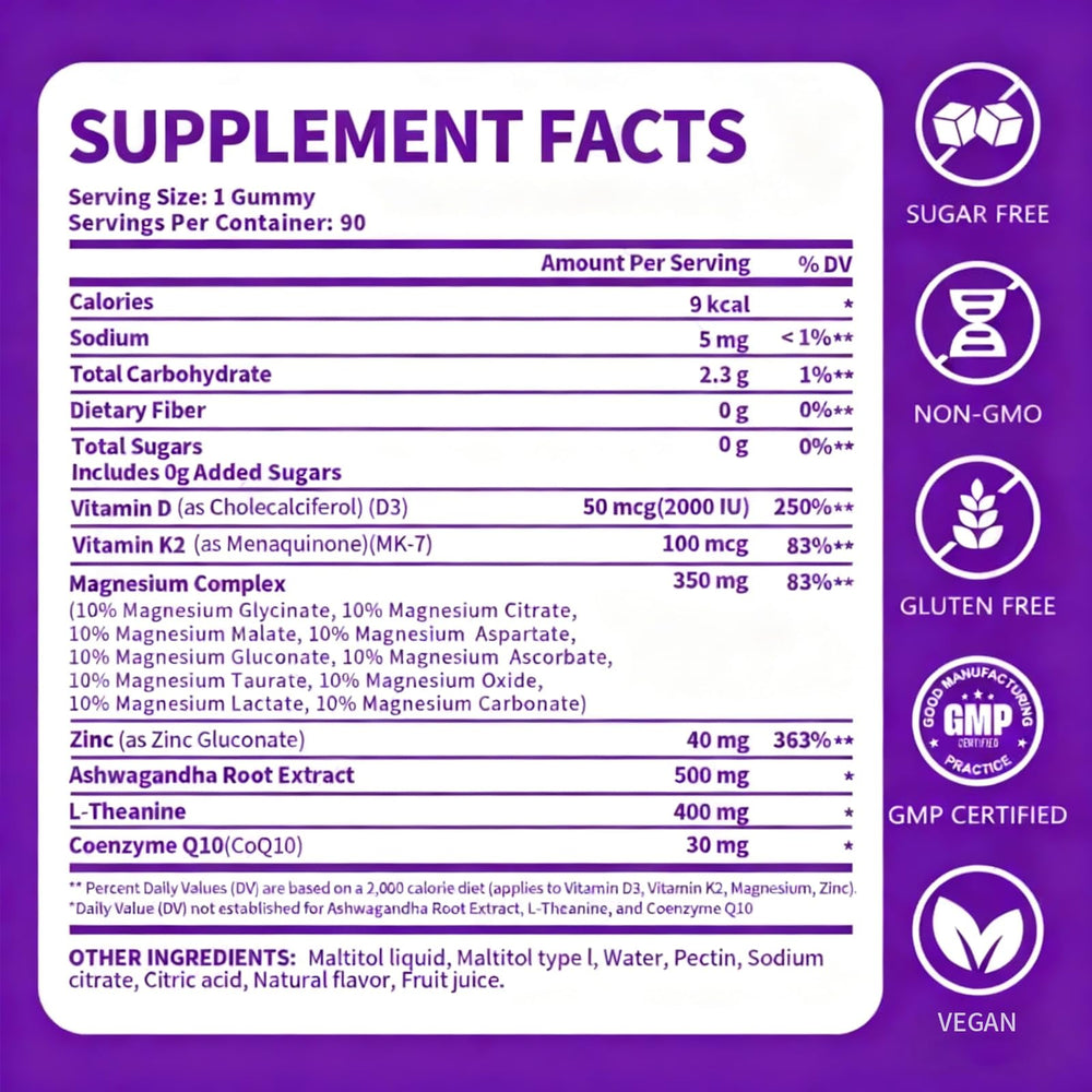 PWERD Mega16-in-1 vegan-friendly icons indicating purity and GMP certification