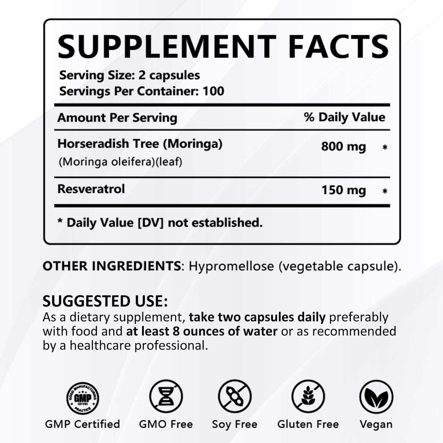PWERD Moringa packaging emphasizing vegan, clean ingredients