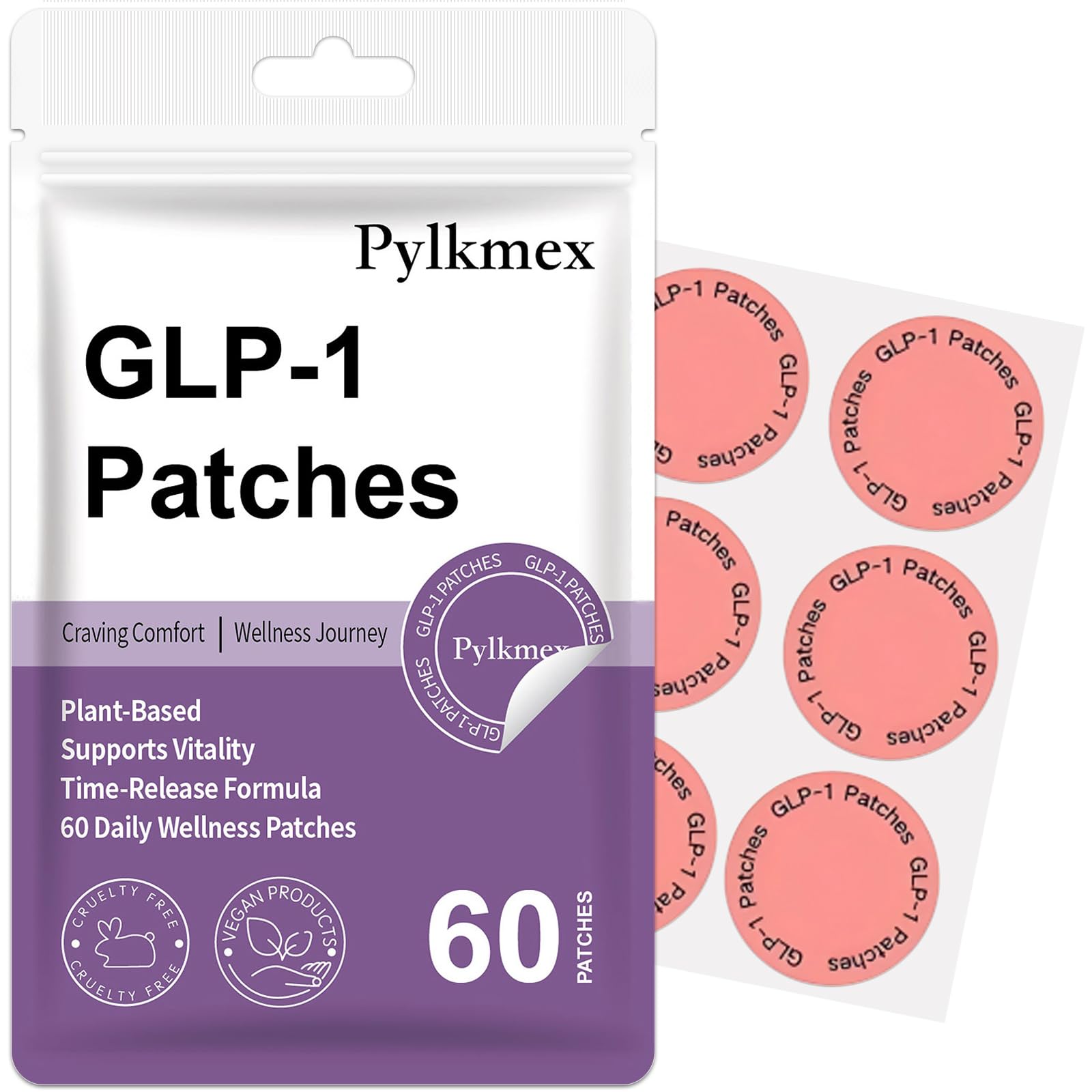 Pylkmex GLP-1 Patches for Women and Men | Berberine, Pomegranate, L-Gl ...