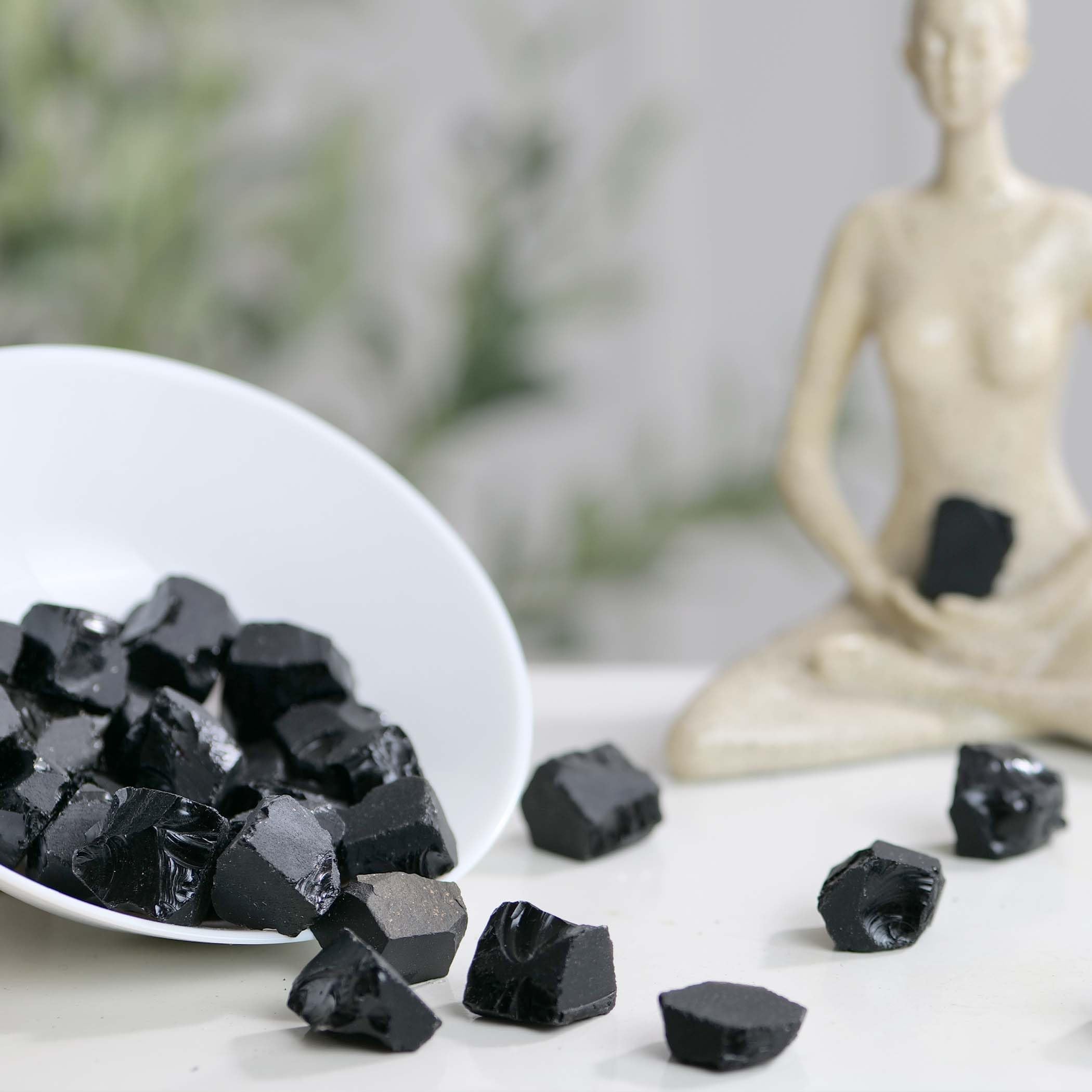 PYOR Black Obsidian meditation stones for focus and mindfulness.