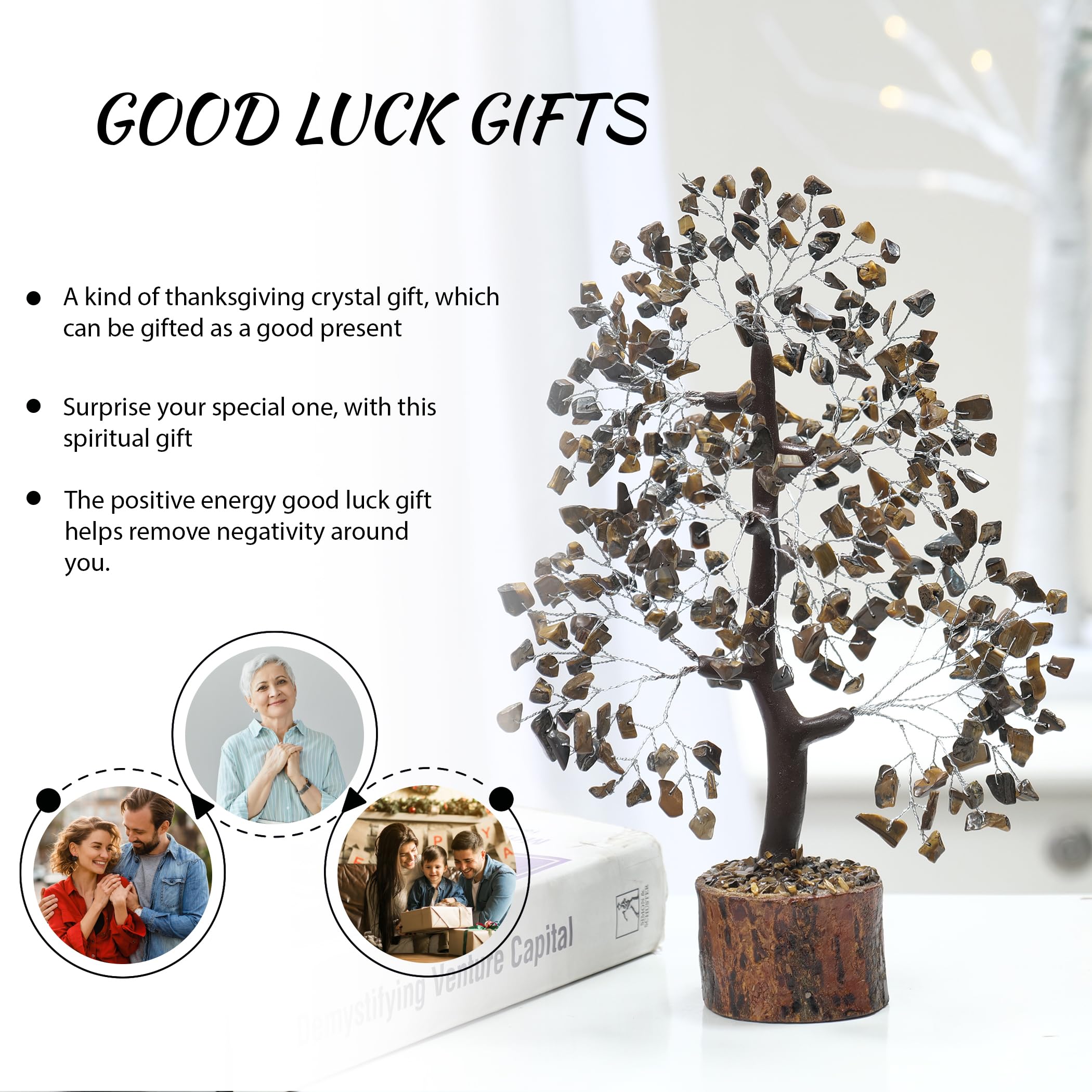 Tiger's Eye energy decor provides a natural focal point for creativity.