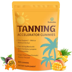 Pyralvexithon tanning gummies astaxanthin bottle for radiant skin