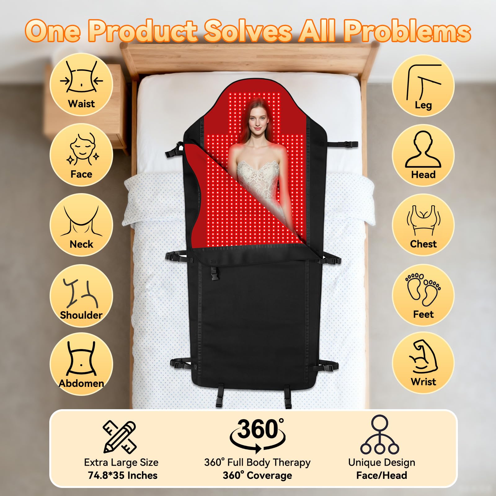 PZJDSR dual-mat design offers flat or cocoon therapy options.