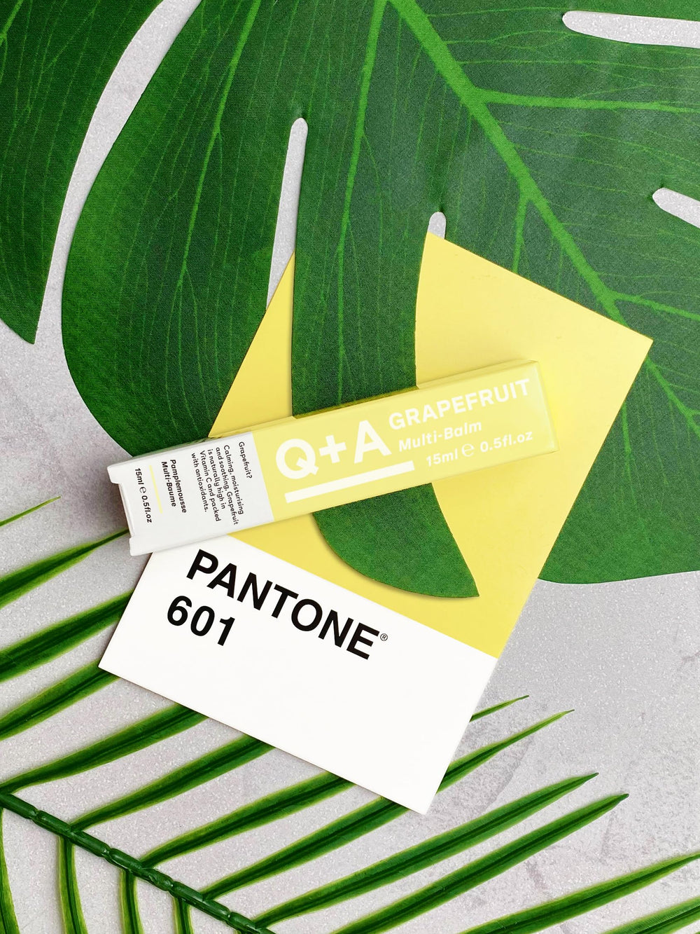 QA Grapefruit Multi-Balm vegan formula is a clean skincare choice.