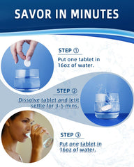 Qanbokey hydrogen tablets in a travel kit for on-the-go hydration