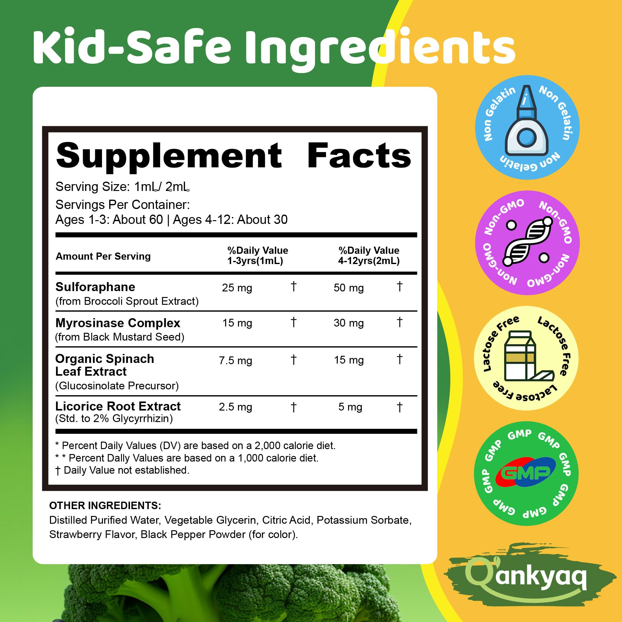 Q'ankyaq easy mix into juice or water for kids.