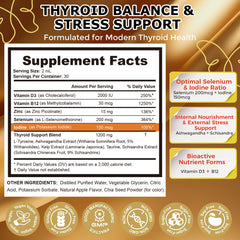 Q'ankyaq Thyroid Support Drops packaging highlights complete thyroid support ingredients.