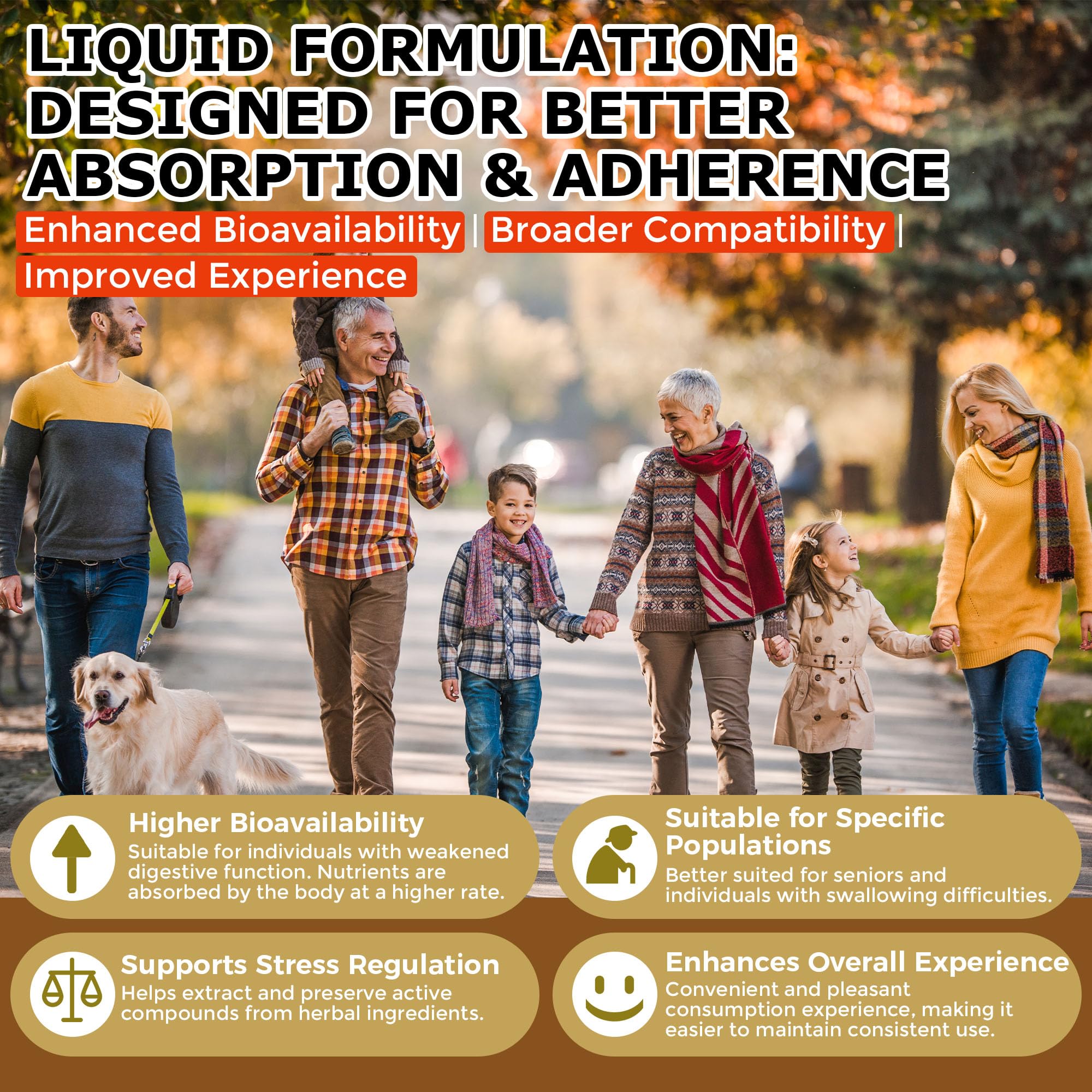 Q'ankyaq woman taking drops illustrates convenient daily thyroid support.