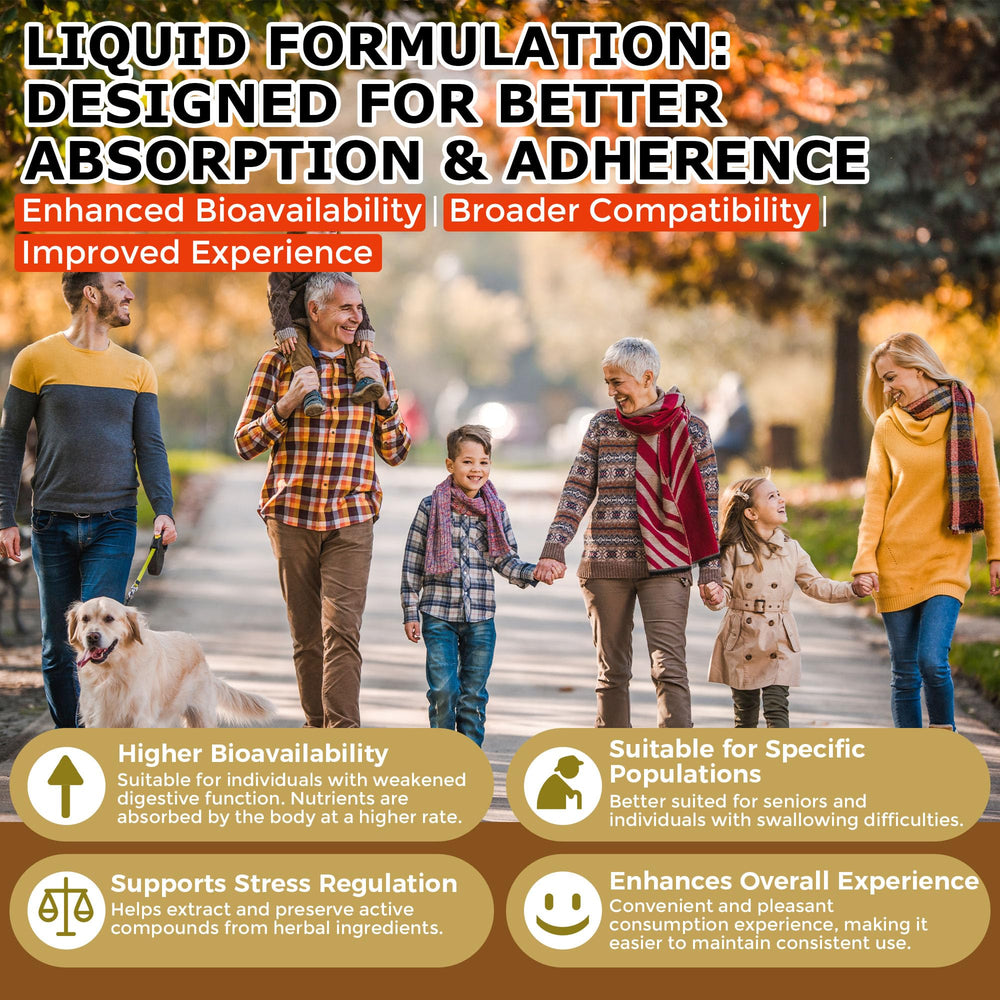 Q'ankyaq woman taking drops illustrates convenient daily thyroid support.